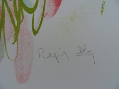 Régis DHO - Portrait de petite fille- Lithographie signée au crayon 2
