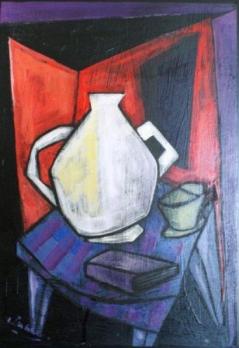 Christian PESCHKE (né en 1946) Nature morte 2