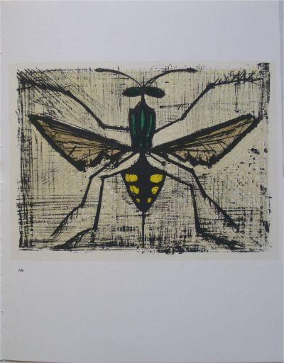 BUFFET Bernard (d’après) : les insectes - 10 Lithographies, 1967 2