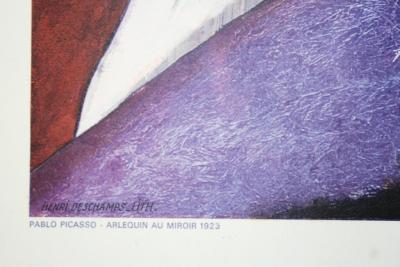Pablo PICASSO (d’après) - Arlequin - Affiche lithographique 2