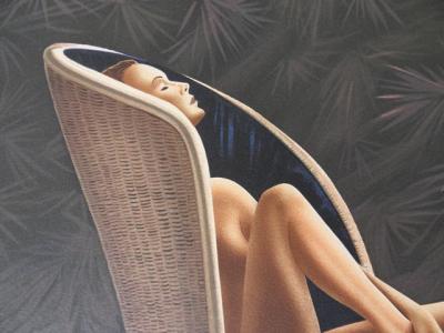 Patrick LE HEC’H : Femme nue se prélassant - Lithographie 2