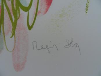 Régis DHO - Portrait de petite Fille - LIthographie signée au crayon - Epreuve d’artiste 2