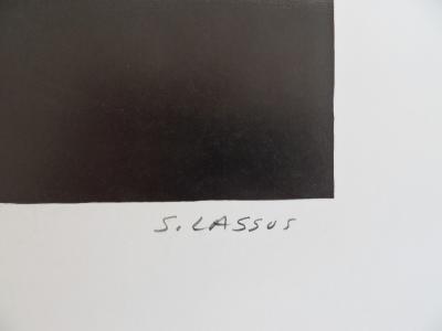 Serge LASSUS - Ballade à cheval en été, Lithographie originale signée 2