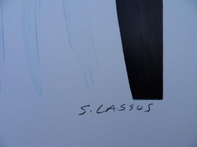 Serge LASSUS - Petit déjeuner à Saint Malo - Lithographie originale signée 2