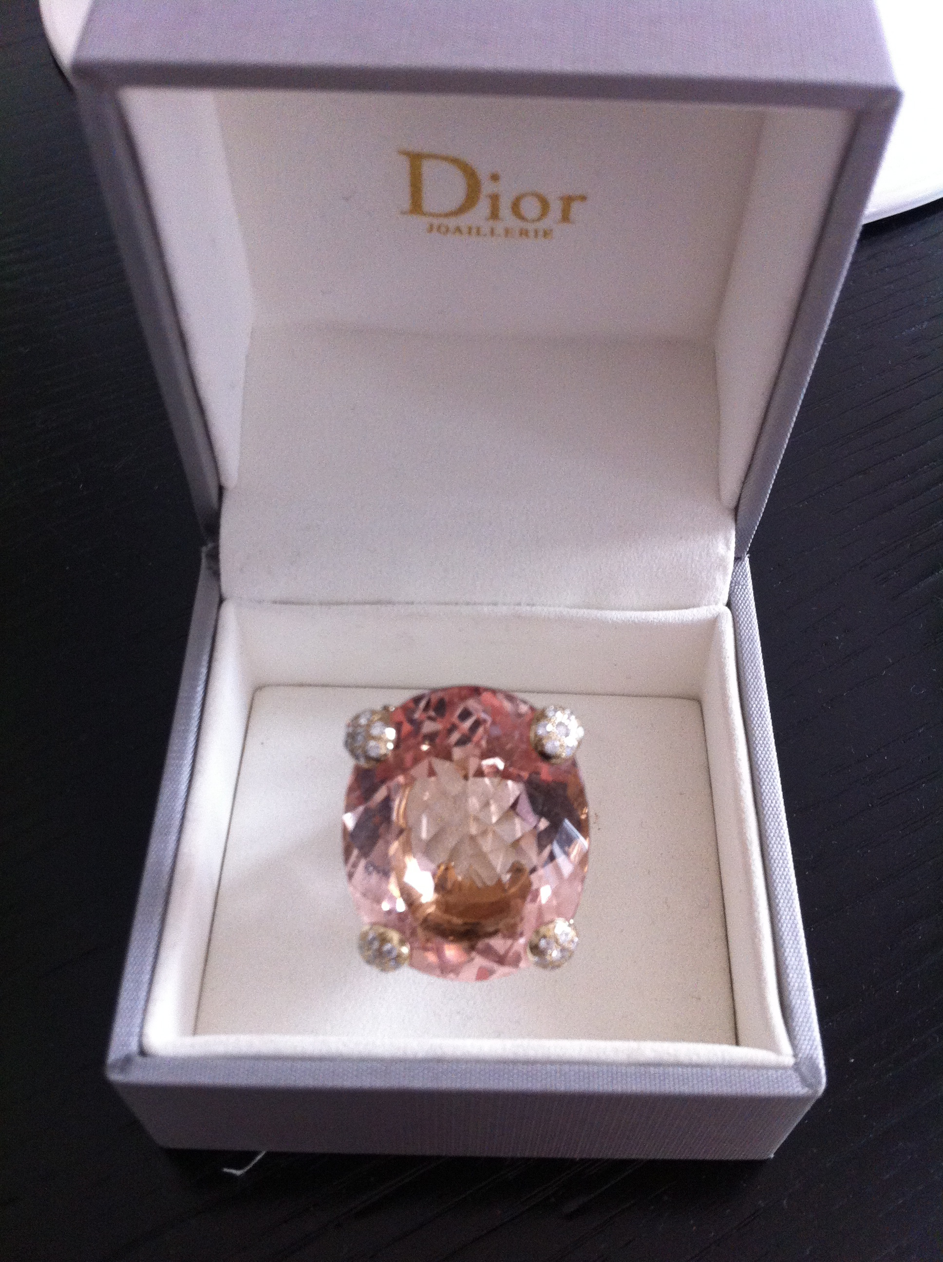 dior morganite ring