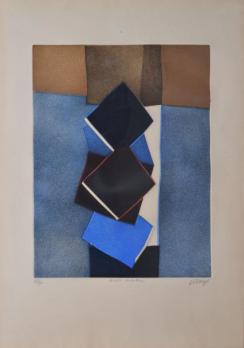 Bertrand DORNY (né en 1931) - « Le coin de la rue », Gravure signée 2