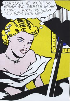 Roy LICHTENSTEIN - Girl at a Piano, 2000, Sérigraphie 2
