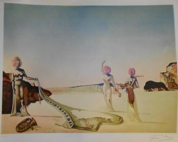 Salvador DALI (d’après) - Les femmes aux têtes de fleurs, Lithographie signée 2