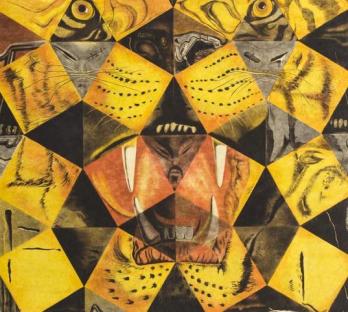Salvador DALI - Tigres, Lithographie signée 2