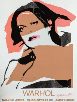 Andy WARHOL, Affiche d’exposition, signature originale au feutre 2