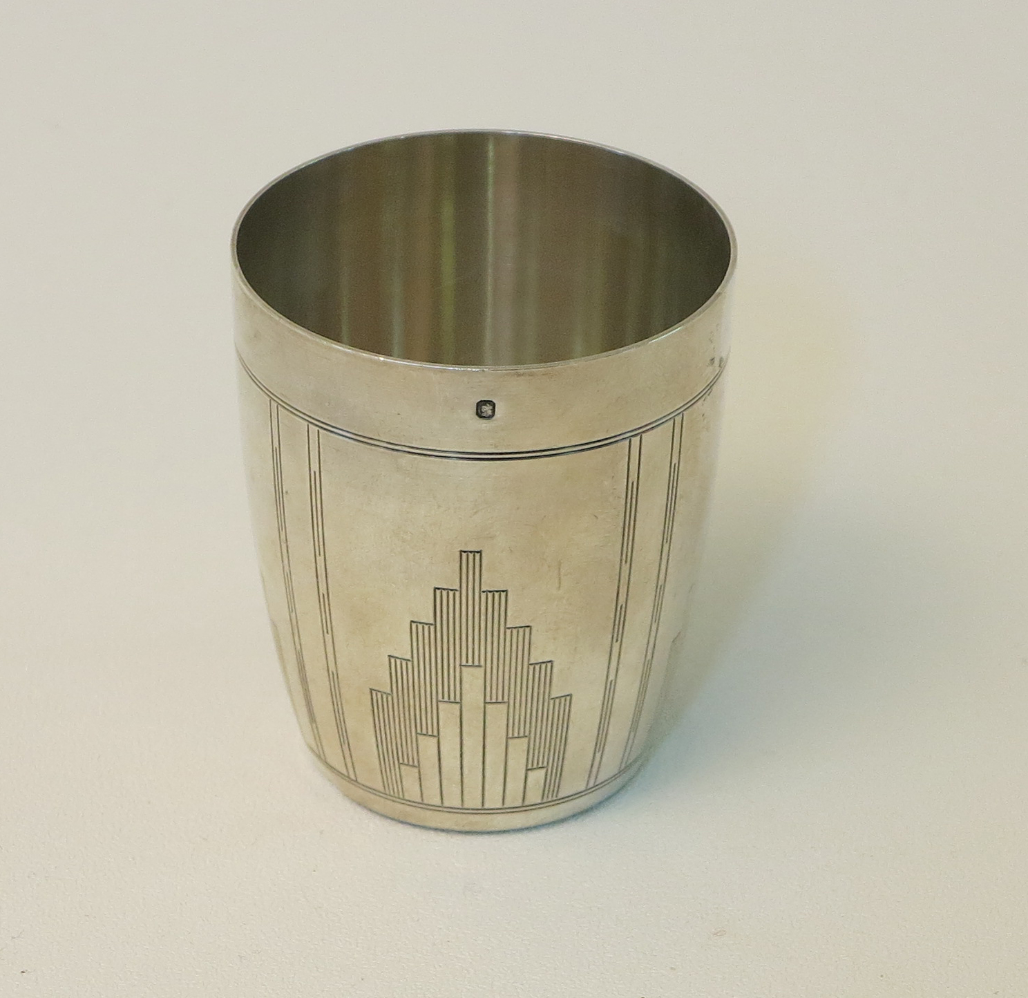 Timbale argent massif Poinçon Minerve 1°titre Arts de la table Plazzart