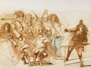 Claude WEISBUCH - Commedia dell’arte, Lithographie, signée et numérotée$ 2