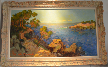 Fernand VAN DEN BUSSCHE (1892 - 1975) - Bord de mer, Huile sur isorel signée 2
