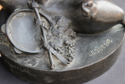 Eugène Louis LEQUESNE (1815-1887) - Le Faune dansant, bronze signé 2