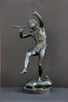 Eugène Louis LEQUESNE (1815-1887) - Le Faune dansant, bronze signé 2