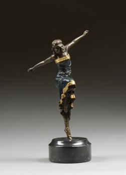 Demeter CHIPARUS (1886-1947) (d’après) - Danseuse, Bronze à triple patine 2