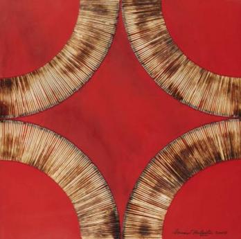 Bernard AUBERTIN (né en 1934) - Dessin De Feu sur table rouge, 2007 2