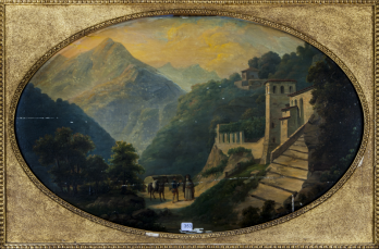 Ecole italienne fin XVIIIe-Début XIXe - Scène pastorale, Huile sur panneau 2