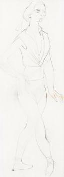 Camille HILAIRE - La danseuse - Dessin au crayon 2