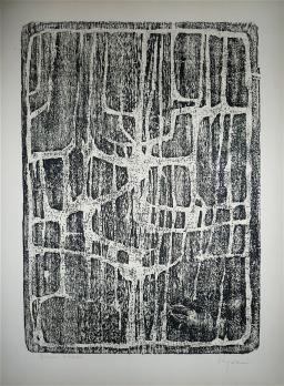 Serge REZVANI - Sans titre, 1958 - Gravure signée 2