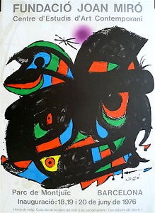 Joan MIRÓ - Affiche lithographie originale signée dans la planche 2