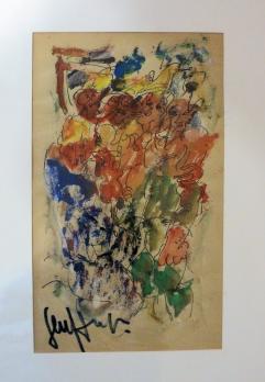 Gen PAUL - Gouache page tirée du roman de Céline 