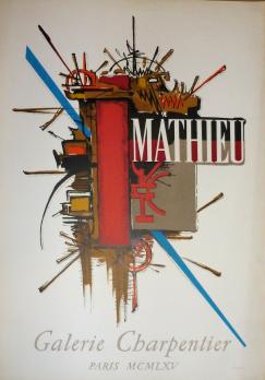 Georges MATHIEU - Affiche pour la galerie Charpentier 2