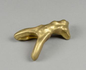 Femme nue stylisée, Bronze brut 2