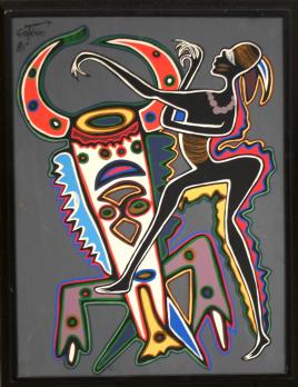 Marcel GOTENE (1935-2013) - Composition, Huile sur toile 2