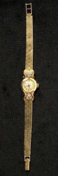 Montre de dame en or jaune et brillants de marque SIVANE, années 40 2