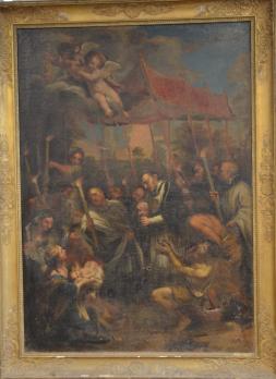 Pierre de CORTONE (école de) (1596-1669) - Saint Charles Borromée administrant la communion aux indigents 2