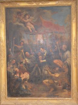 Pierre de CORTONE (école de) (1596-1669) - Saint Charles Borromée administrant la communion aux indigents 2