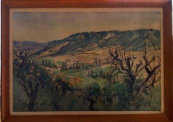 Jean BARBIER (1901-1999) - Paysage près de Moustiers, Aquarelle 2