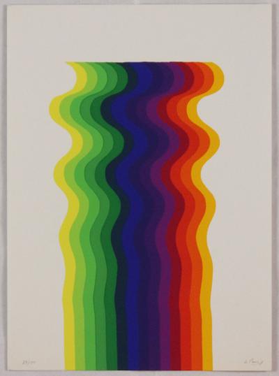 Julio LE PARC - Sérigraphie en couleurs signée, 1977 2