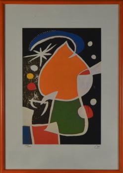 Joan MIRÓ - Femme dans la nuit, 1974, Lithographie 2