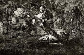 Francisco de GOYA - Disparate funebre - Engraving 2