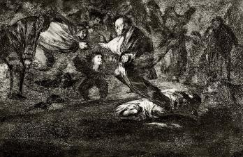 Francisco de GOYA - Disparate funebre - Gravure 2