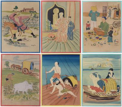 Tsuguharu FOUJITA (d’après) - Propos d’un intoxiqué - 16 lithographies 2