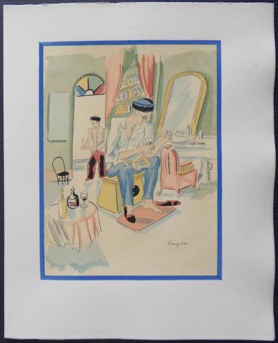 Tsuguharu FOUJITA (d’après) - Propos d’un intoxiqué - 16 lithographies 2