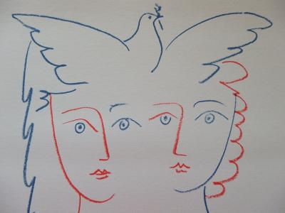 Pablo PICASSO : Couple à la colombe - Lithographie signée 2