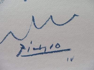 Pablo PICASSO : Couple à la colombe - Lithographie signée 2