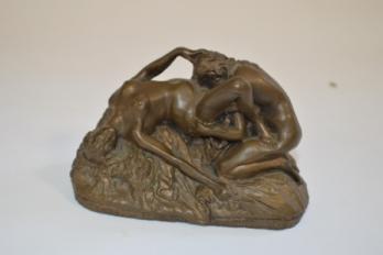 J.M. LAMBEAUX - Le Baiser, poudre de bronze 2