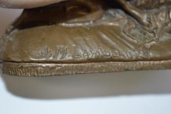 J.M. LAMBEAUX - Le Baiser, poudre de bronze 2