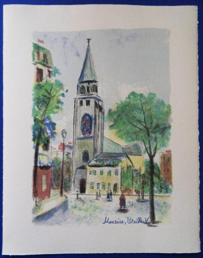 Maurice UTRILLO - Saint Germain des Prés, Original Lithograph 2