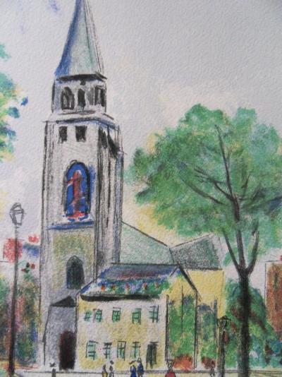 Maurice UTRILLO - Saint Germain des Prés, Original Lithograph 2