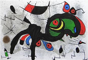 Joan MIRÓ - Le Bélier fleuri, 1971, Lithographie 2