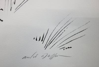 André MASSON - Paysage érotique, Lithographie originale signée 2
