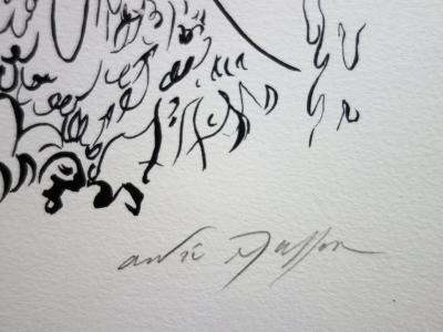 André MASSON - L’étreinte érotique, Lithographie originale signée 2