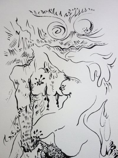 André MASSON - L’étreinte érotique, Lithographie originale signée 2