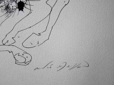 André MASSON - Le combat érotique, Lithographie originale signée 2